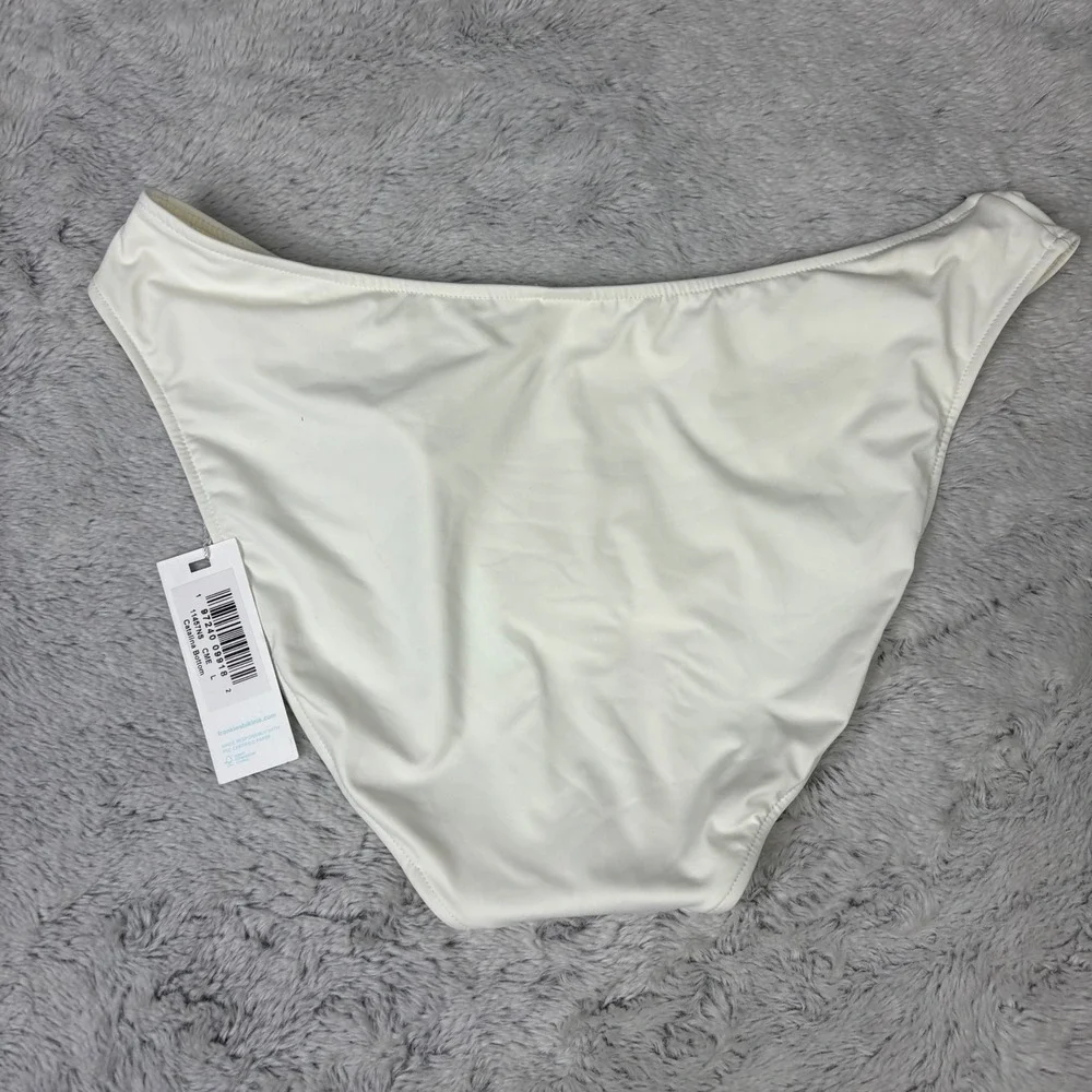 NEW Frankie's Bikinis Catalina Bottom Full‎ Coverage Sunrose Ivory